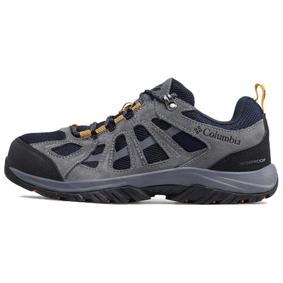 Columbia Redmond 3 Slip Resistant Abrasion Resistant Low top Hiking Shoes Men’s Gray Blue
