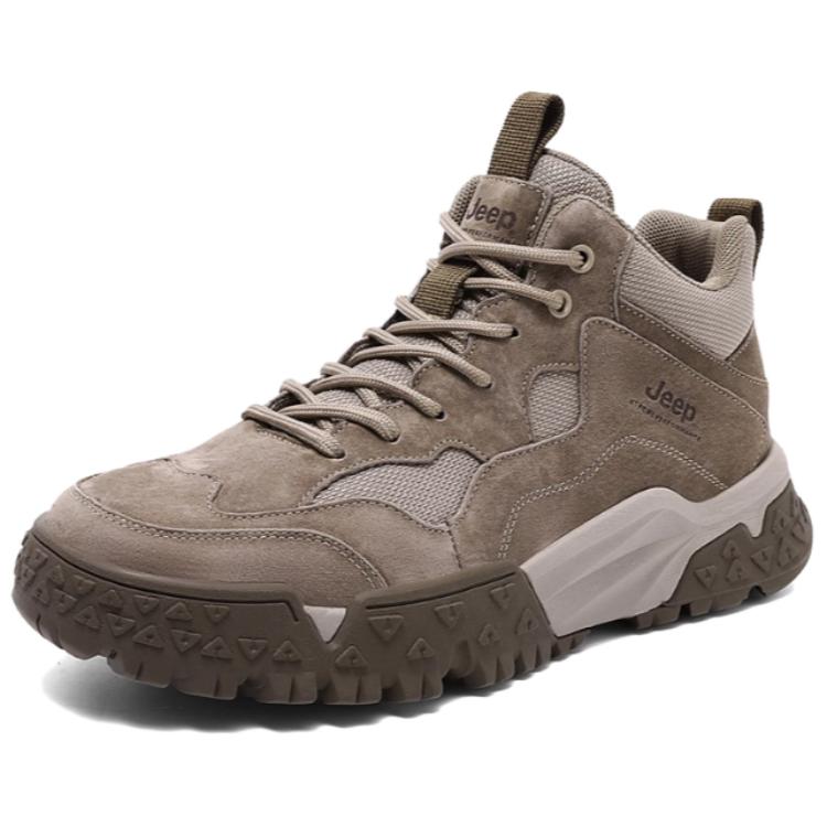 Jeep Abrasion Resistant Mid top Hiking Shoes Men’s Brown