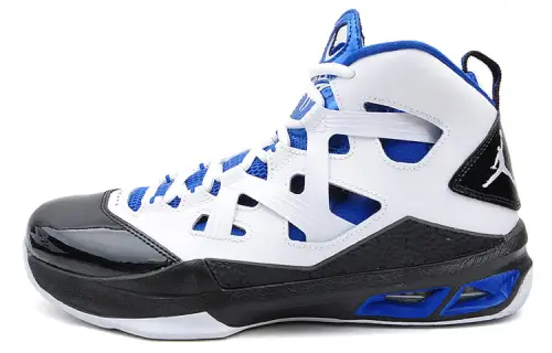 Jordan Melo M9 High top Performance Basketball Shoes Men's White Blue Black