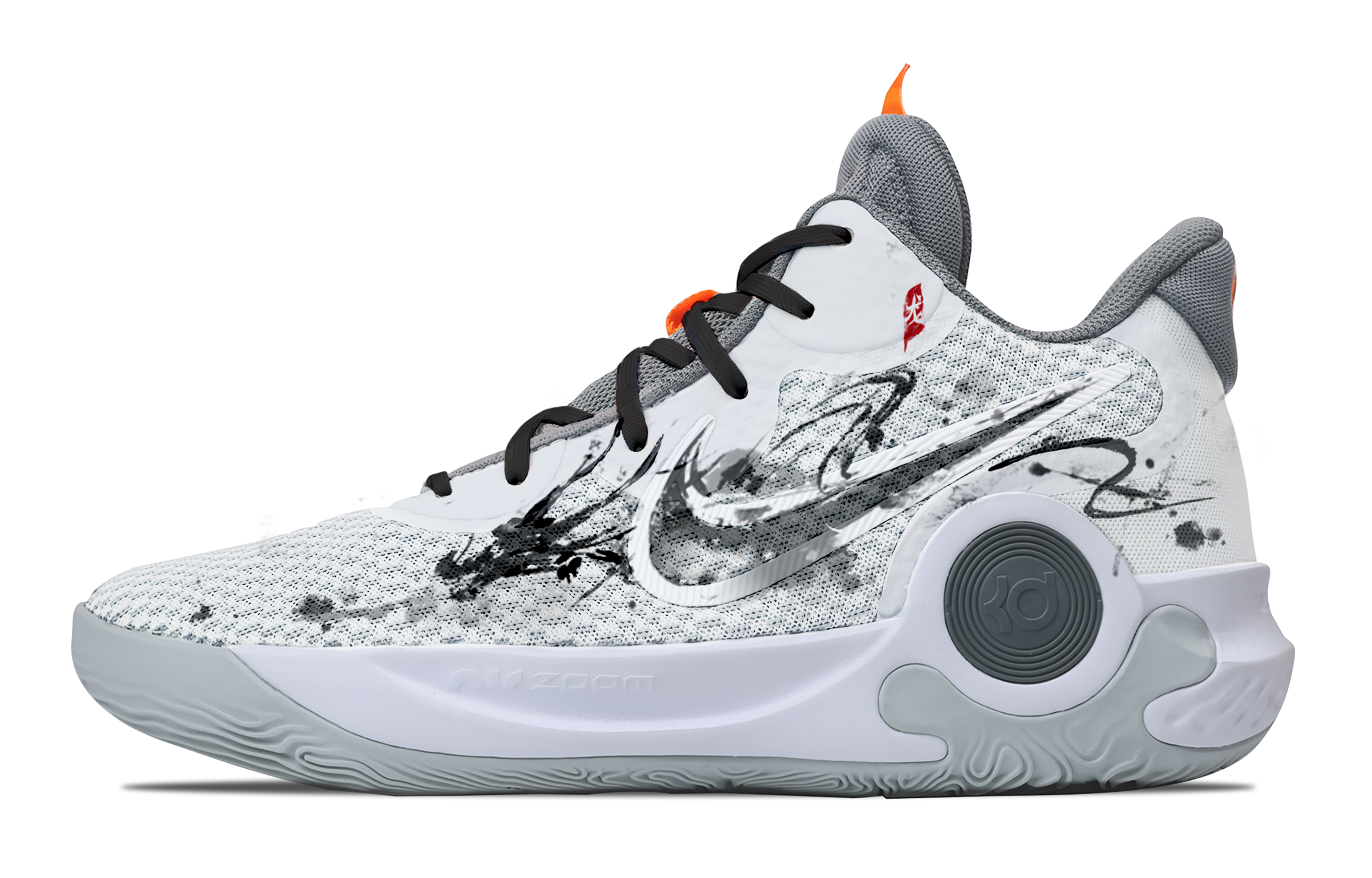 Nike KD Trey 5 IX Basketball Shoes Unisex Mid Top Black/White/Gray/Red