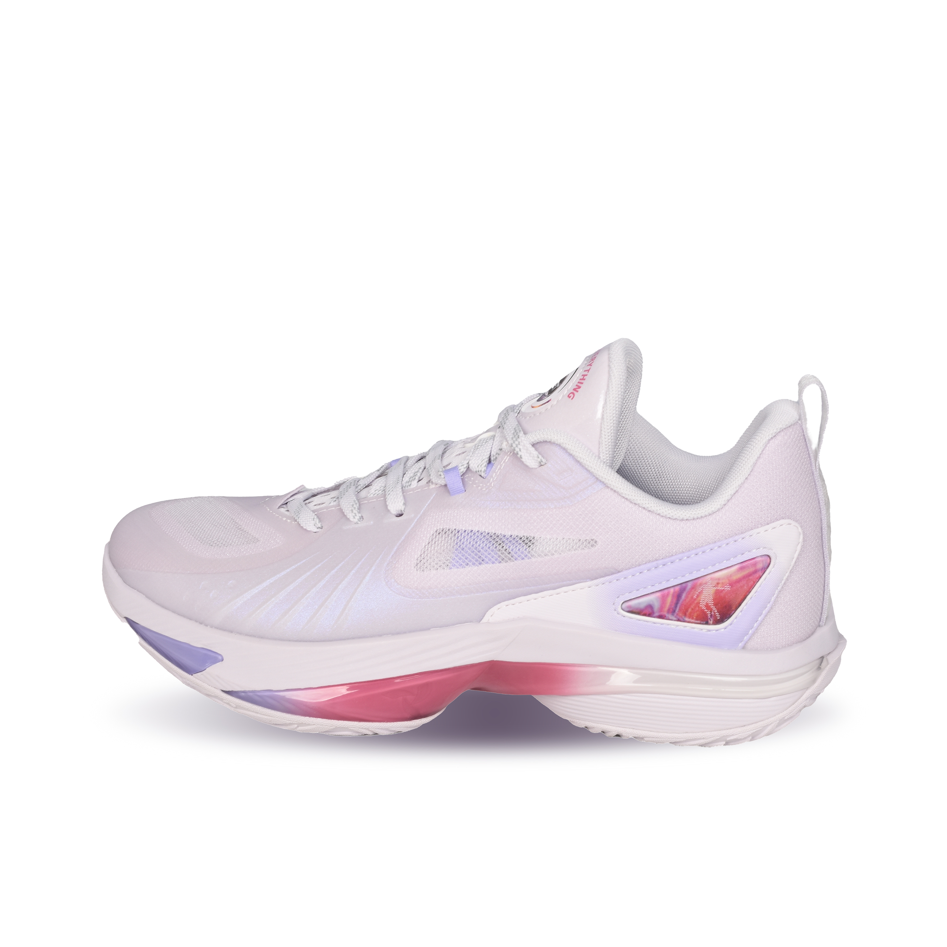 QIAODAN Slip Resistant Abrasion Resistant Low top Basketball Shoes Men’s Purple