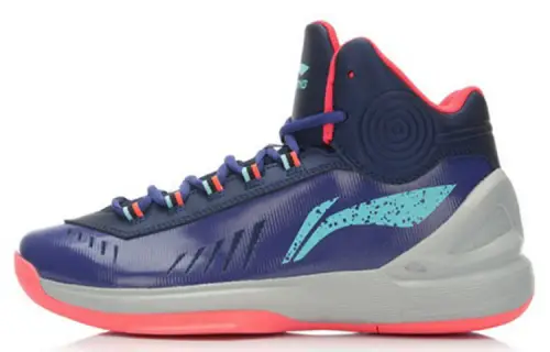 Li Ning Cushioning Slip Resistant Abrasion Resistant High top Basketball Shoes Men's