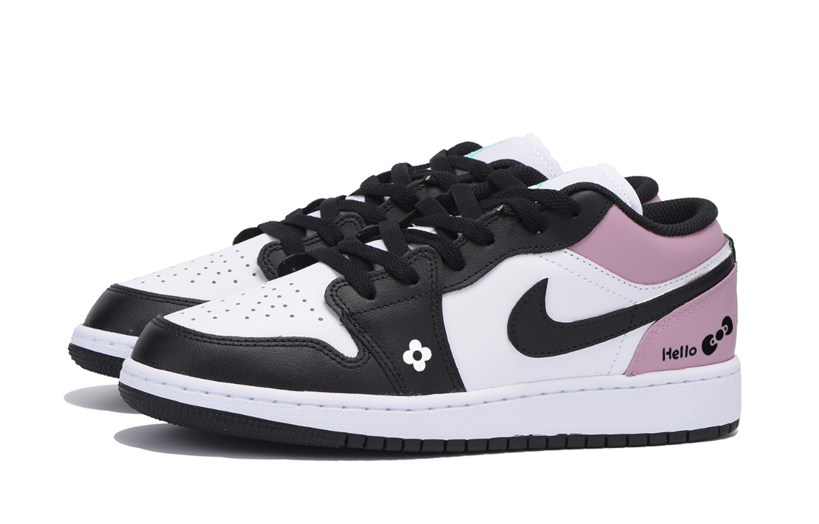 Jordan Air Jordan 1 Sweet, Cool, And Vintage, Special Shoe Box Low top Vintage Basketball Shoes Men’s White Pink