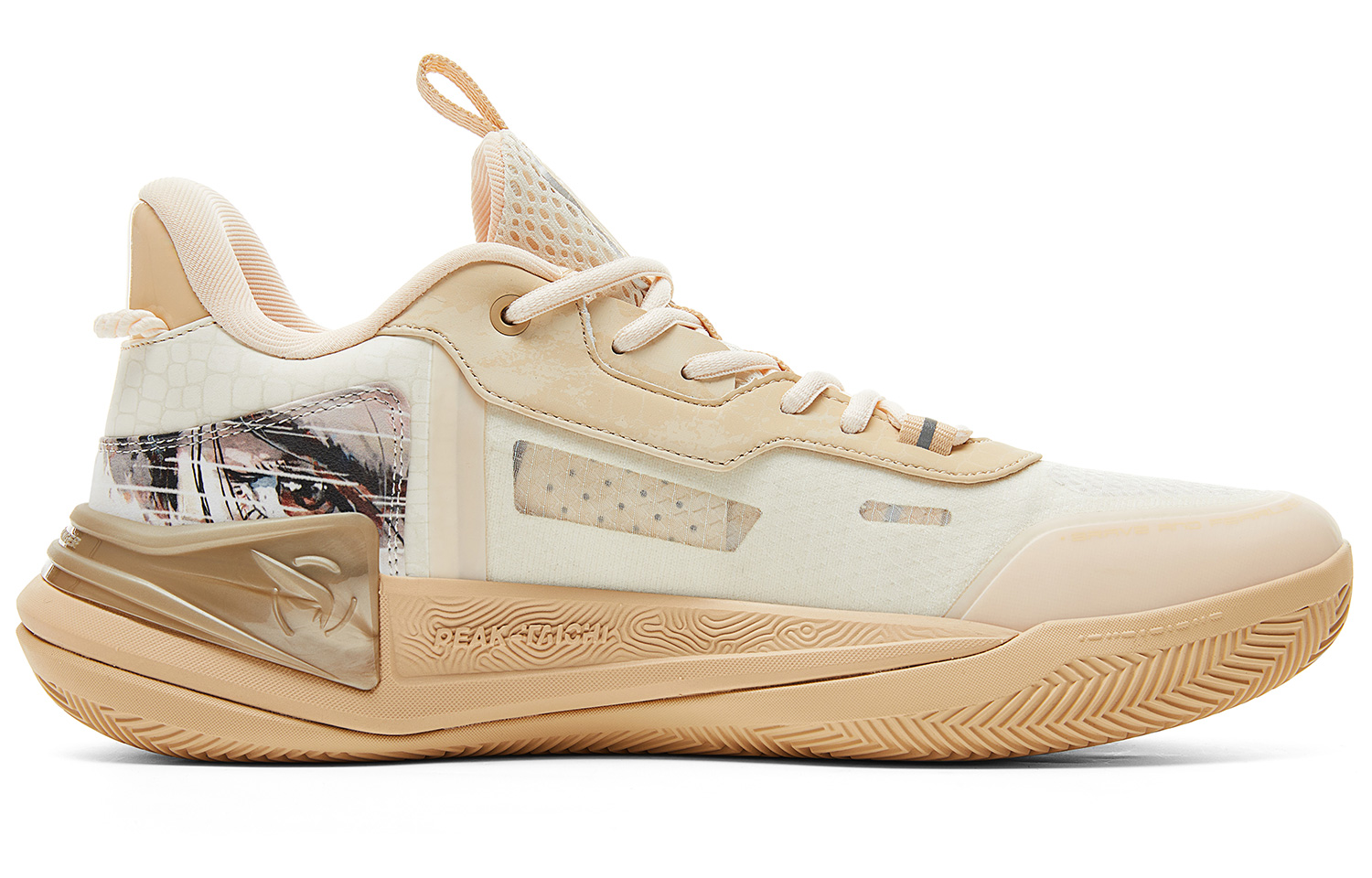 PEAK Chinese Original Collection Basketball Shoes Men’s Low Top Desert Pink