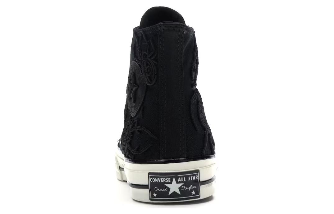 Кеды Converse Chuck Taylor All Star 1970s Hi Dr. Woo Black (черные с рисунком) — Чёрный / белый — фото 5