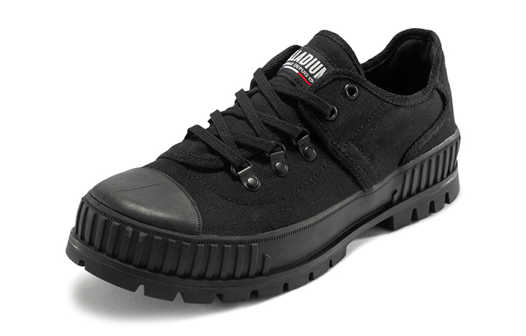 Palladium Canvas Shoes Unisex Low Top Black