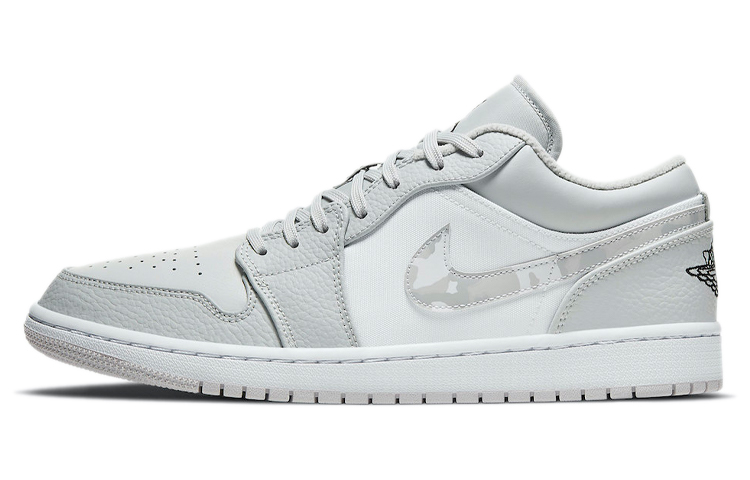 Jordan Air Jordan 1 Low \ "White Camo \" вентилятор цвет Маленький Диор низкий винтаж баскетбольные кроссовки мужской стиль Пепел белый