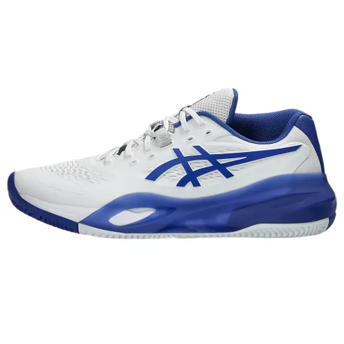 Asics GEL RESOLUTION X Cushioning Low top Tennis Shoes Men's Blue White