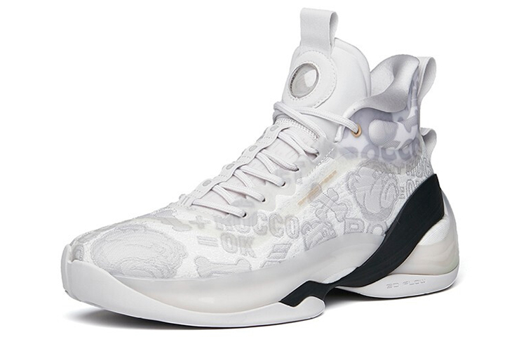 Anta KT7 Thompson ROCCO Cushioning Support High top Performance Basketball Shoes Men’s Gray White