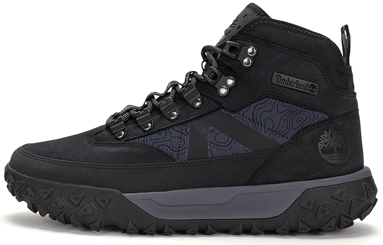 Мужские кроссовки Timberland Waterproof (черно-серые)