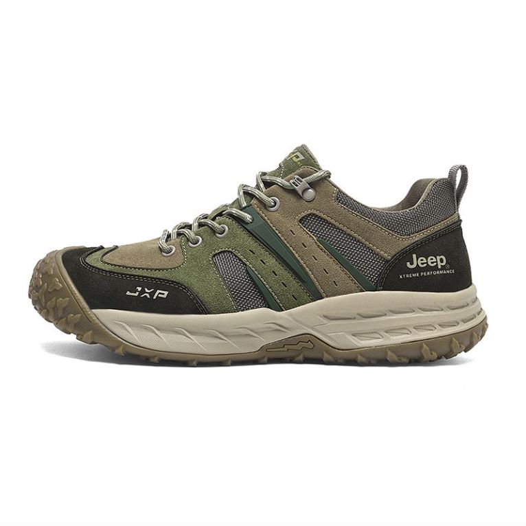 Jeep Abrasion Resistant Low top Hiking Shoes Men’s Khaki