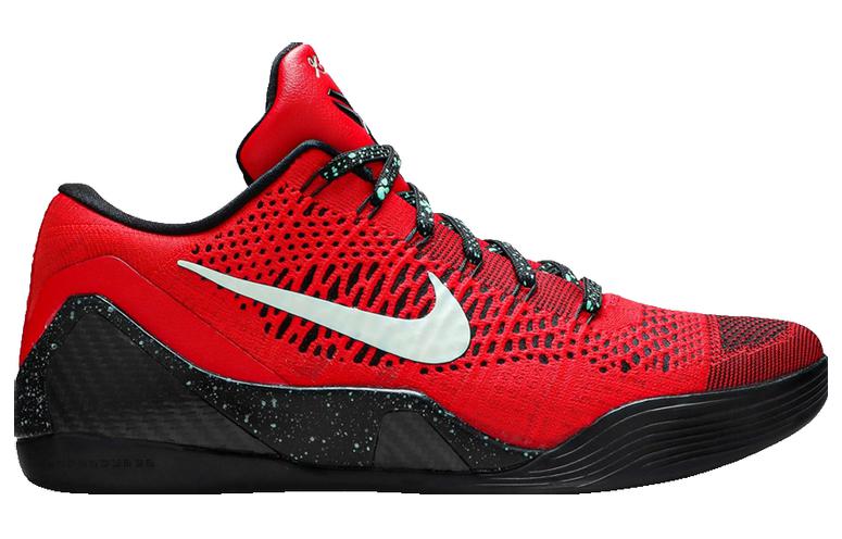 Мужские кроссовки Nike Kobe 9 (черно-красные) — Чёрный / красный — фото 2