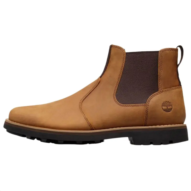 Timberland Crestfield Chelsea Leather Short Chelsea Boots Men's Brown