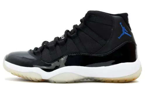 Jordan Air Jordan 11 Retro Space Jam High Top Retro Basketball Shoes Men's Black and White 2009