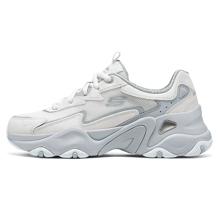 Skechers D'LITES 5.0 Height Increasing Low top Chunky Sneakers Women's White