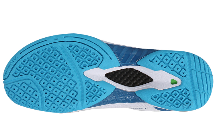 VICTOR Rubber Low top Slip Resistant Abrasion Resistant Badminton Shoes Unisex White Blue