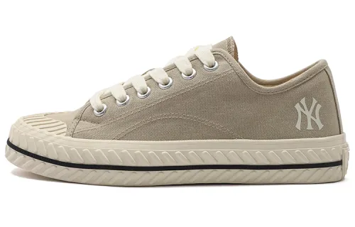 MLB Playball Origin Comfortable Abrasion Resistant Low top Canvas Shoes Unisex Beige Yellow