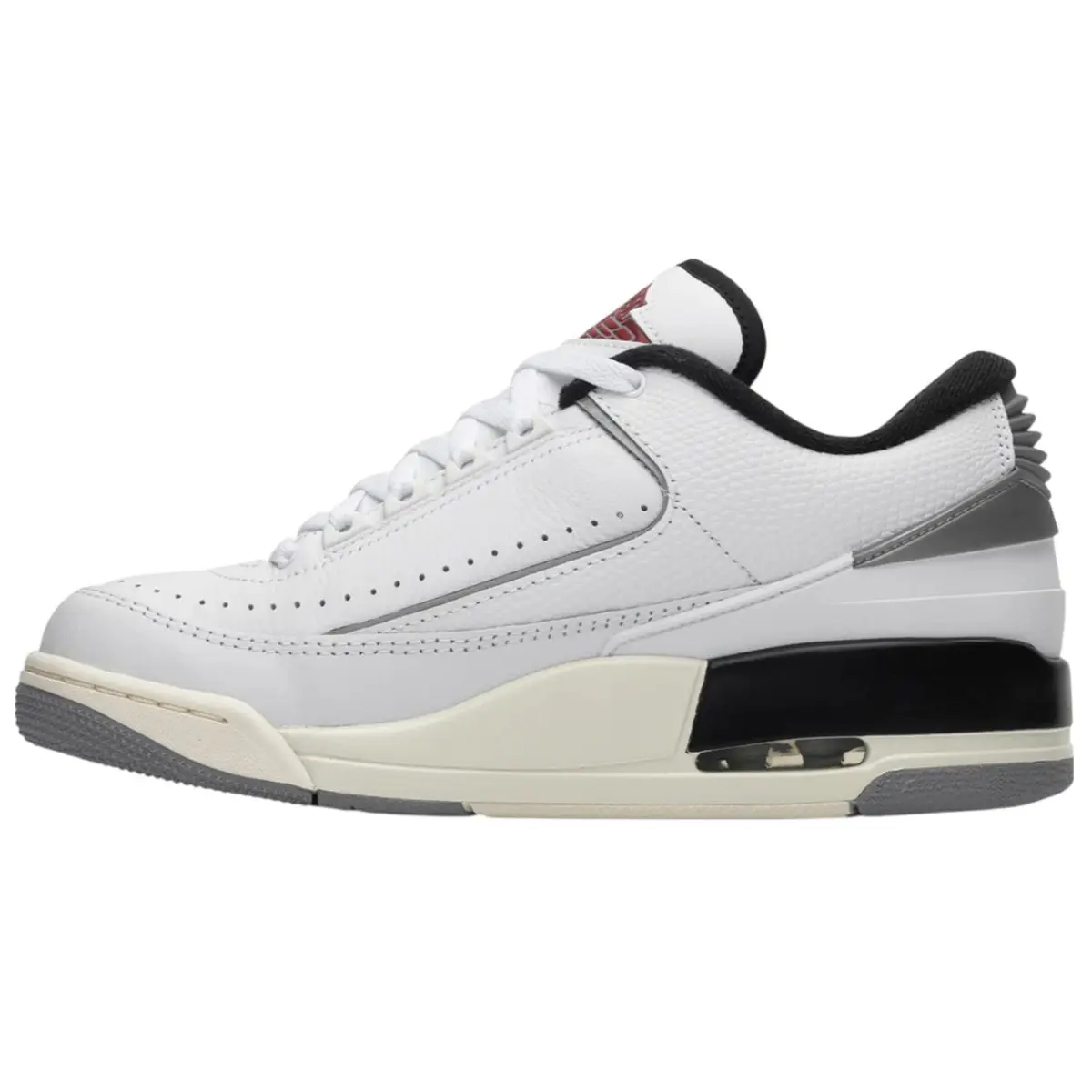 Jordan 2/3 White Black Metallic Silver