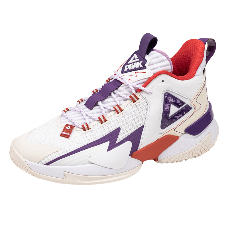 PEAK Basketball Shoes Men’s Mid Top Baymax/Light Purple