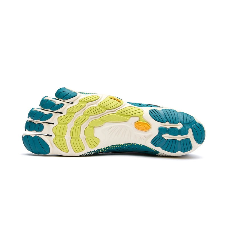 Vibram V RUN Abrasion Resistant, Breathable, Lightweight Low top Training Shoes Women’s Dark Lake Blue Ivory White