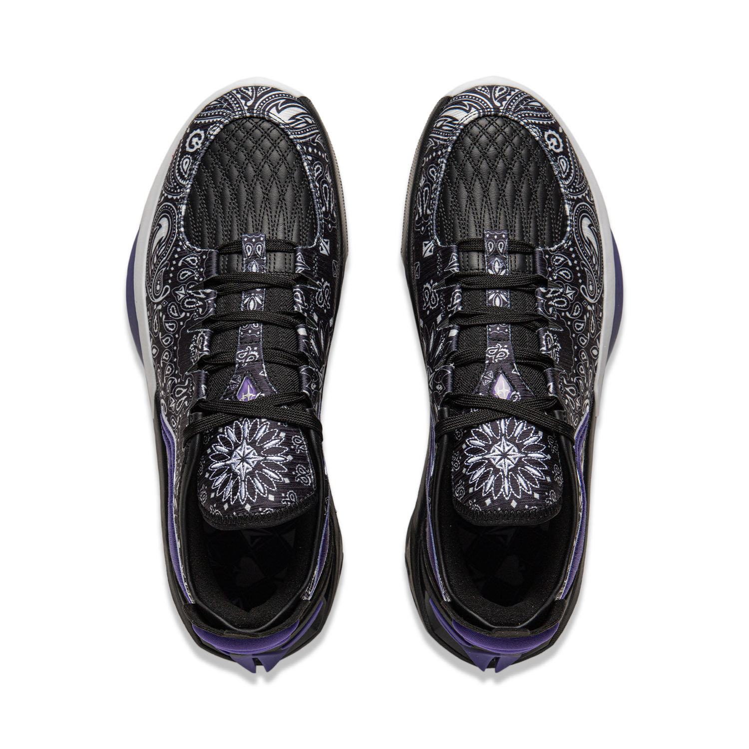 Li Ning JB3 Coverage Anti Rollover Low top Carbon Plate Basketball Shoes Men’s Black White