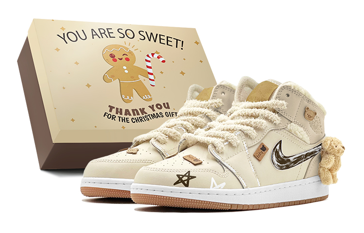 Jordan Air Jordan 1 Vintage Basketball Shoes Women’s High Top Brown