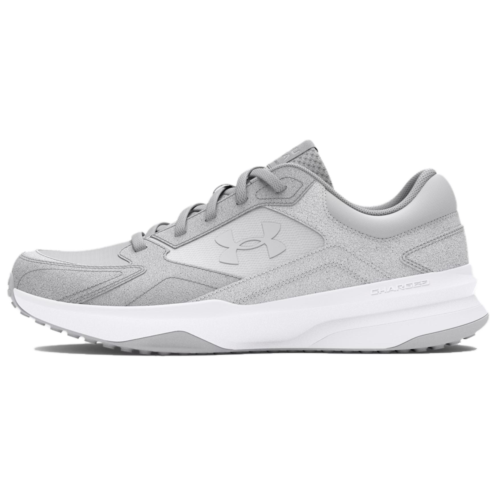 Under Armour Edge Slip Resistant Abrasion Resistant Low top Training Shoes Men’s Gray White