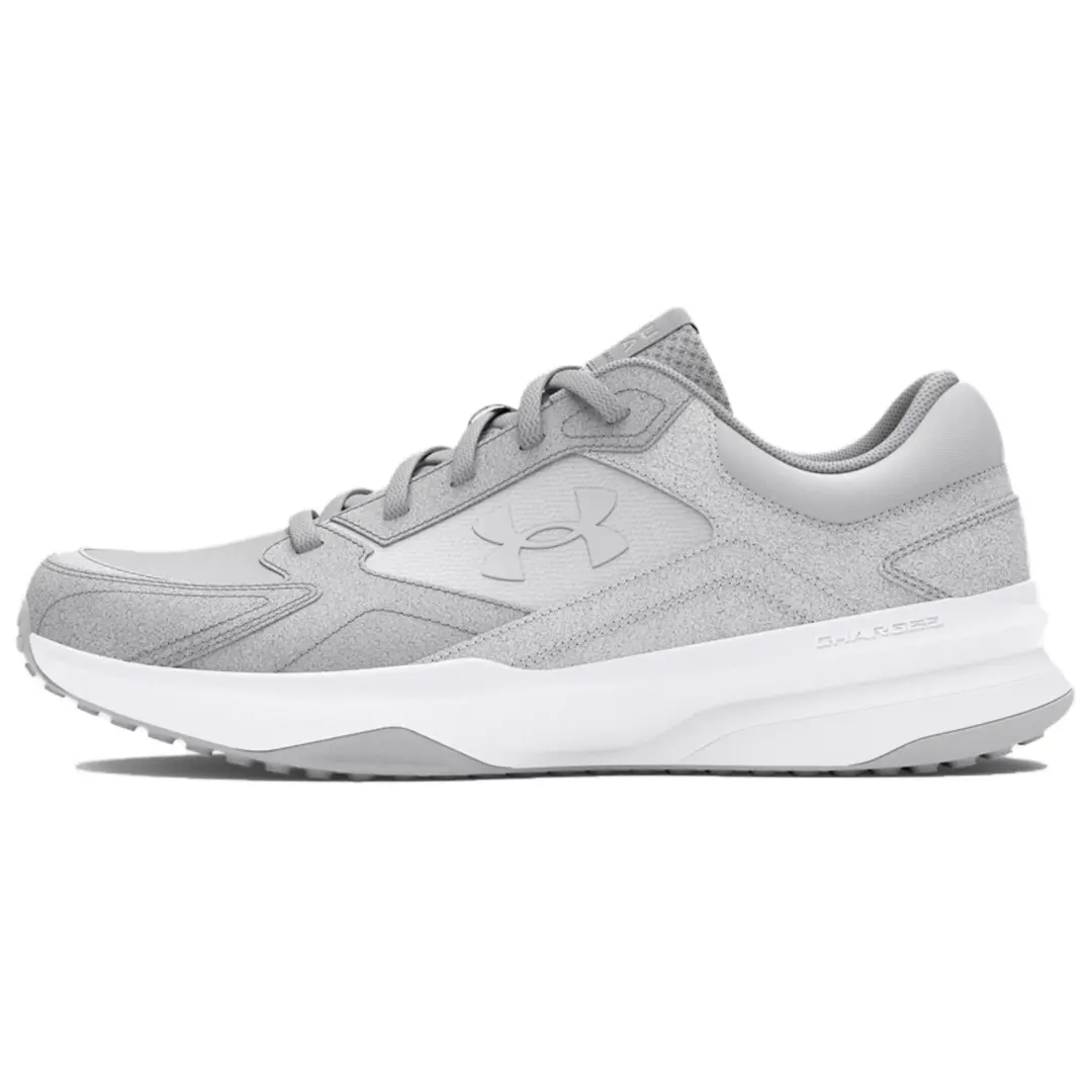 Under Armour Edge Slip Resistant Abrasion Resistant Low top Training Shoes Men's Gray White