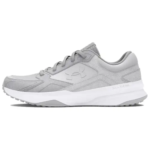 Under Armour Edge Slip Resistant Abrasion Resistant Low top Training Shoes Men's Gray White
