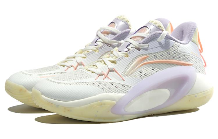 Li Ning Comfortable Cushioning, Wear Resistant Low top Basketball Shoes Men’s Purple