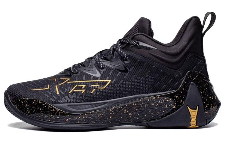 XTEP Monster 3.0 Mid top Performance Basketball Shoes Men’s Black Gold