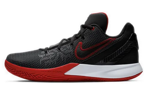 Nike Flytrap 2 Kyrie, fashionable and versatile, shock-absorbing, non-slip and wear-resistant, low-top practical basketball shoes, same style for men and women, black and red, foreign version