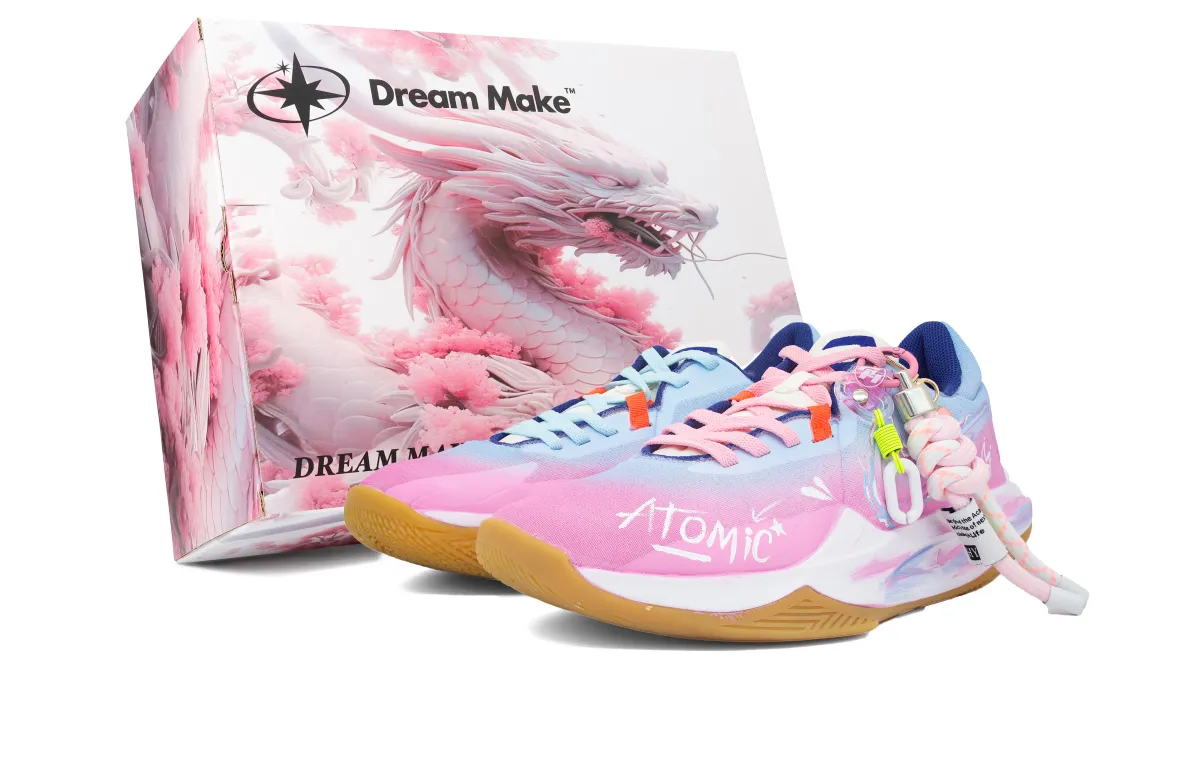 Nike Precision 6 ATOMIC Peach Wave Abrasion Resistant Abrasion Resistant Low top Basketball Shoes Men's Blue Pink