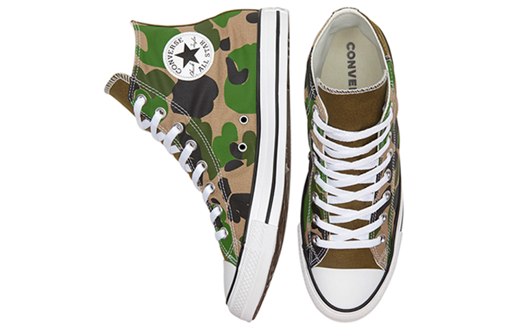 Кеды Converse Chuck Taylor All Star (зелено-сине-серые) — Зелёныйсинийсерый — фото 4