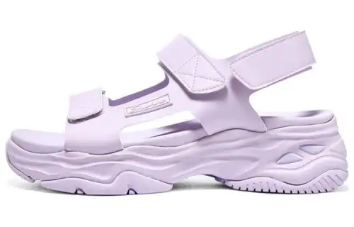 Skechers D'Lites 4.0 Leather Comfortable Beach Sandals Women's Purple