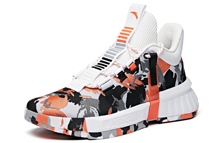 Anta Advanced Player Collection Synthetic Leather Cushioning Slip Resistant Abrasion Resistant Mid top Basketball Shoes