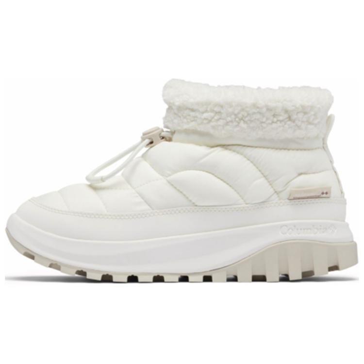 Columbia SNOWKAT Outdoor Thermal Waterproof Abrasion Resistant Slip Resistant Ankle Length Snow Boots Women's White