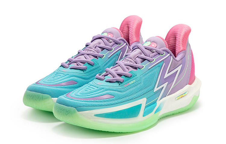 361° BIG3 4.0 Quick Pro Basketball Shoes Men’s Low Top Blue/Purple