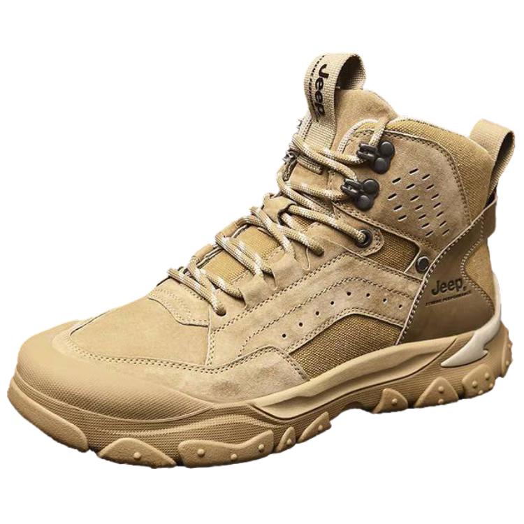 Jeep Wear resistant And Lightweight High top Mountaineering Shoes Men’s Brown