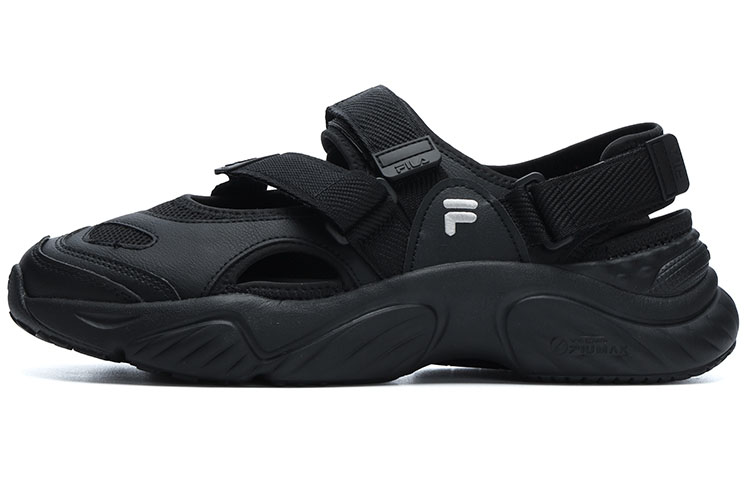 FILA FUSION Fila trendy brand CONCH SANDAL Mary Jane comfortable and breathable beach sandals men's black