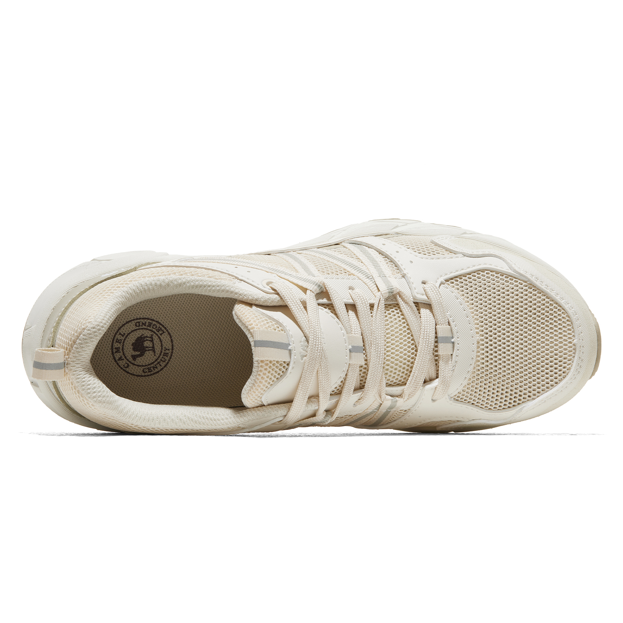 CAMEL Mesh Cushioning Abrasion Resistant Cushioning, Wear Resistant Low top Mountaineering Shoes Women’s Rococo White