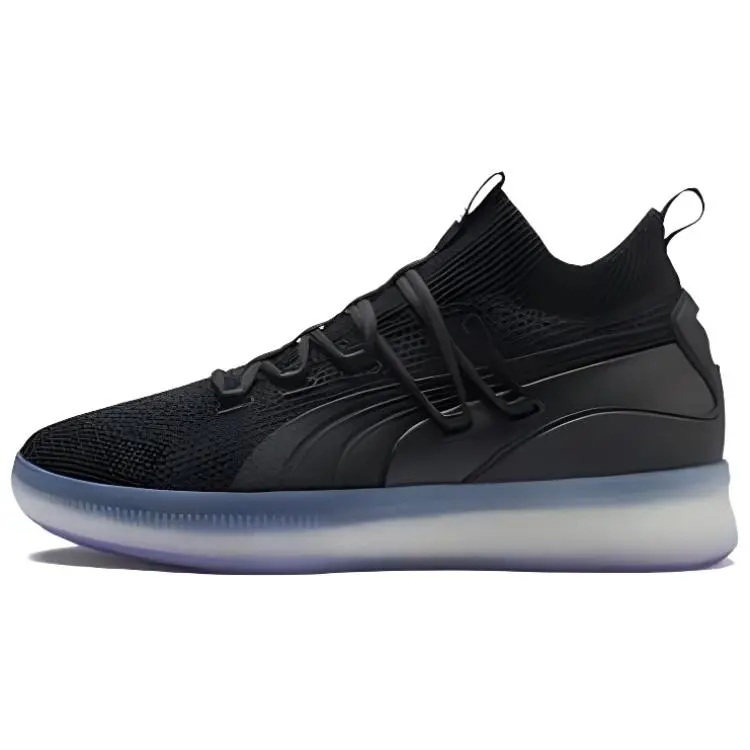 PUMA Clyde Court Disrupt Black Electric Purple