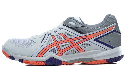 Asics Gel-Task Comfortable Volleyball Shoes Wear-Resistant Low-Top Training Shoes Women's Gray Orange