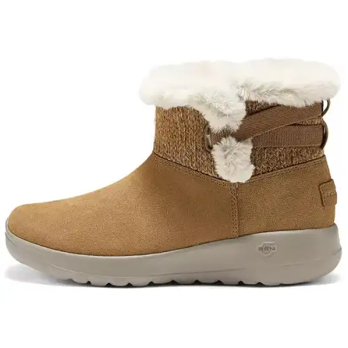 Skechers ON THE GO Short Snow Boots Women's Chestnut