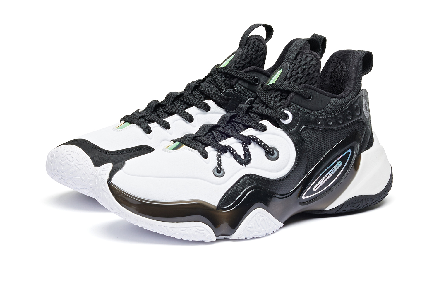 QIAODAN Halberd 6TEAM Fabric Cushioning Slip Resistant Low top Basketball Shoes Men’s Jordan White