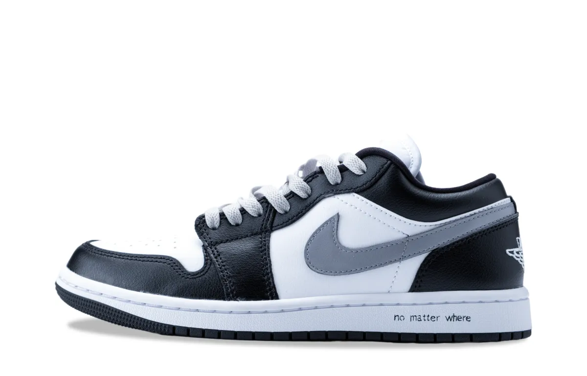 Jordan Air Jordan 1 Shadow Gray Slip Resistant Low top Vintage Basketball Shoes Women's Gray