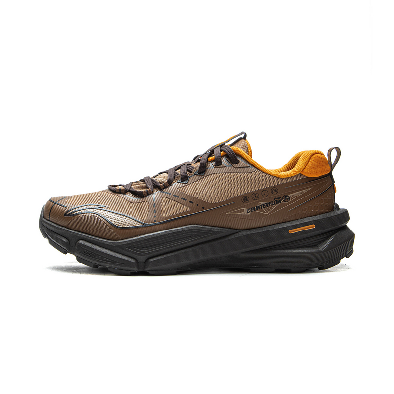 Li Ning Outdoor CF Tracing, Xinglan Low top Hiking Shoes Unisex Brown Cocoa Brown
