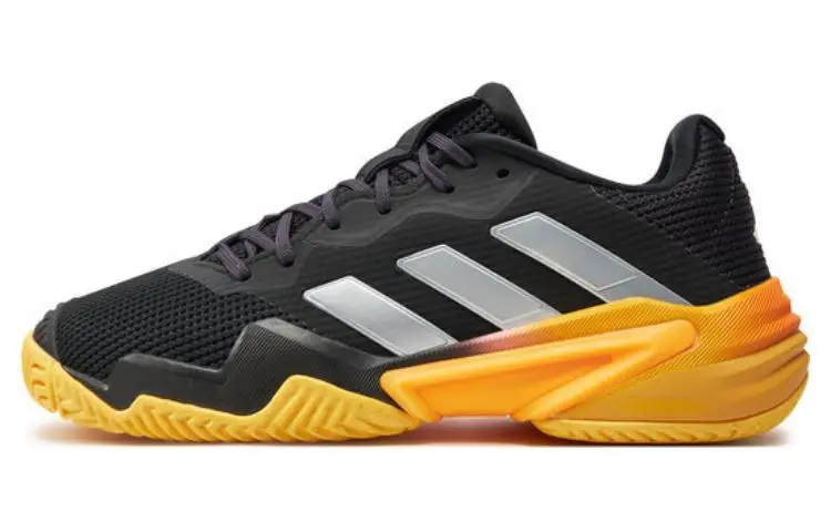 Adidas Barricade 13 Comfortable Low top Tennis Shoes Men's Black Yellow