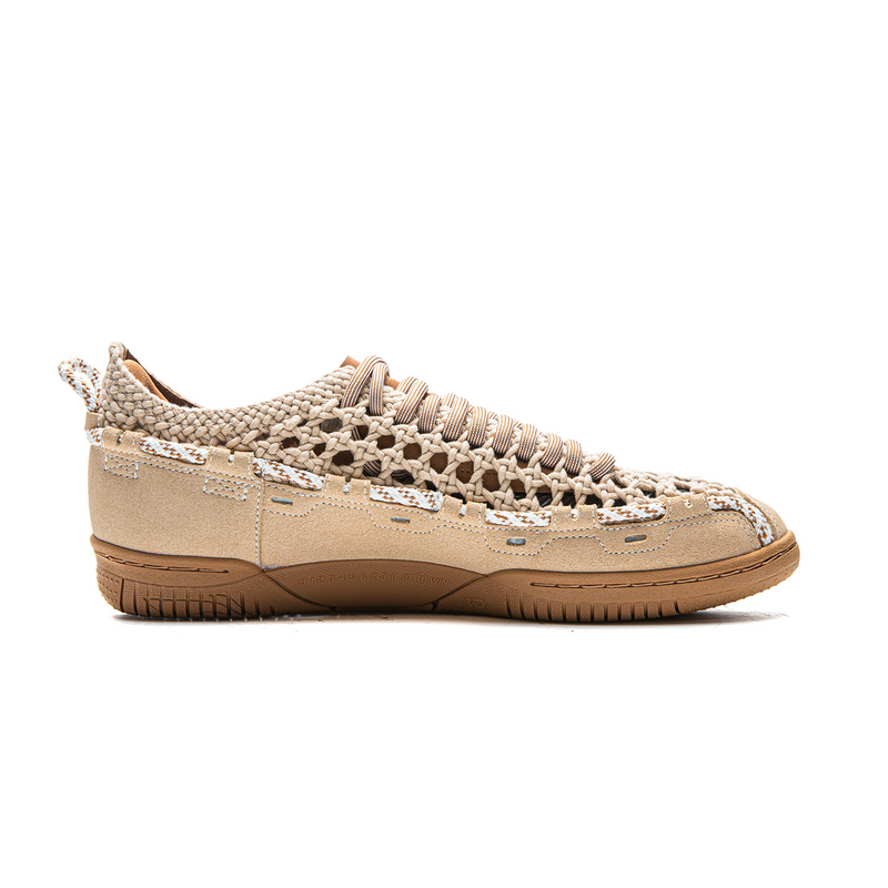 Li Ning Abrasion Resistant Breathable Abrasion Resistant Breathable Low top Table Tennis Shoes Unisex Cloud Apricot