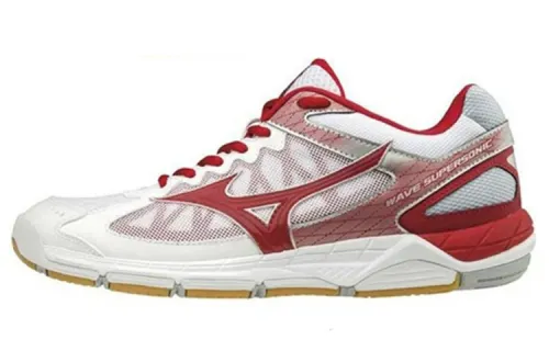 Mizuno Volleyball Shoes Unisex Low Top Red/White